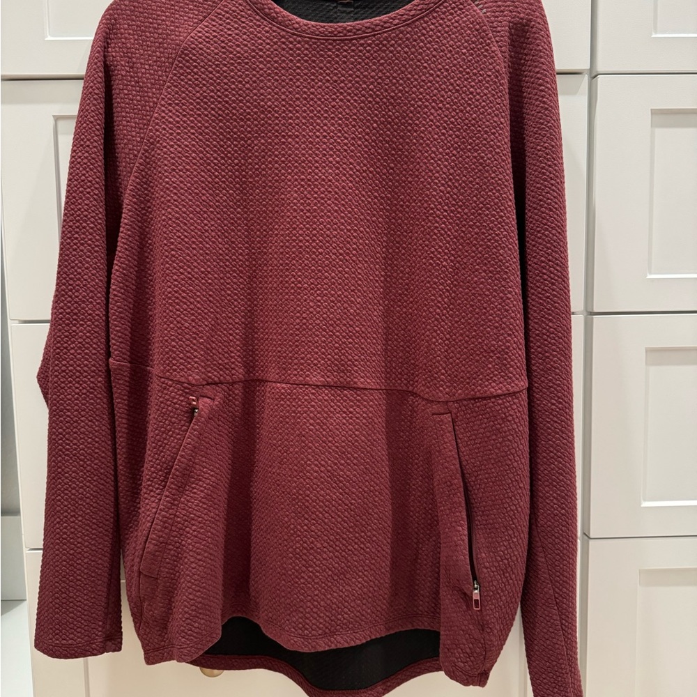 Lululemon texture crew neck sweatshirt
